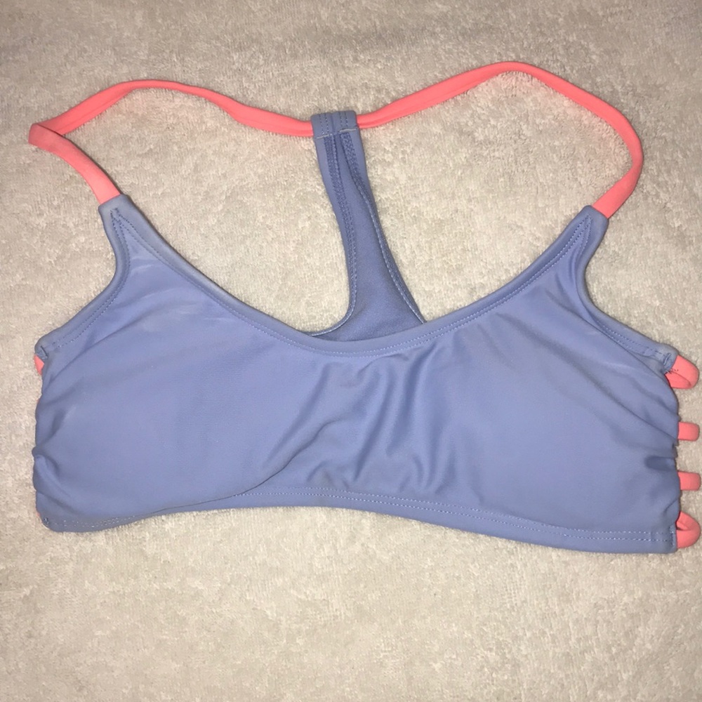Target blue and peach colored bathing suit